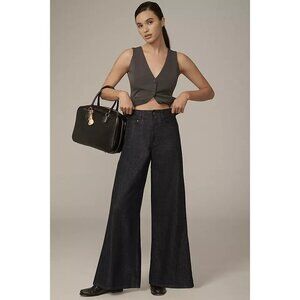 The Adi Mid-Rise Frayed Relaxed Flare Pants by Pilcro: Sparkle Edition 31